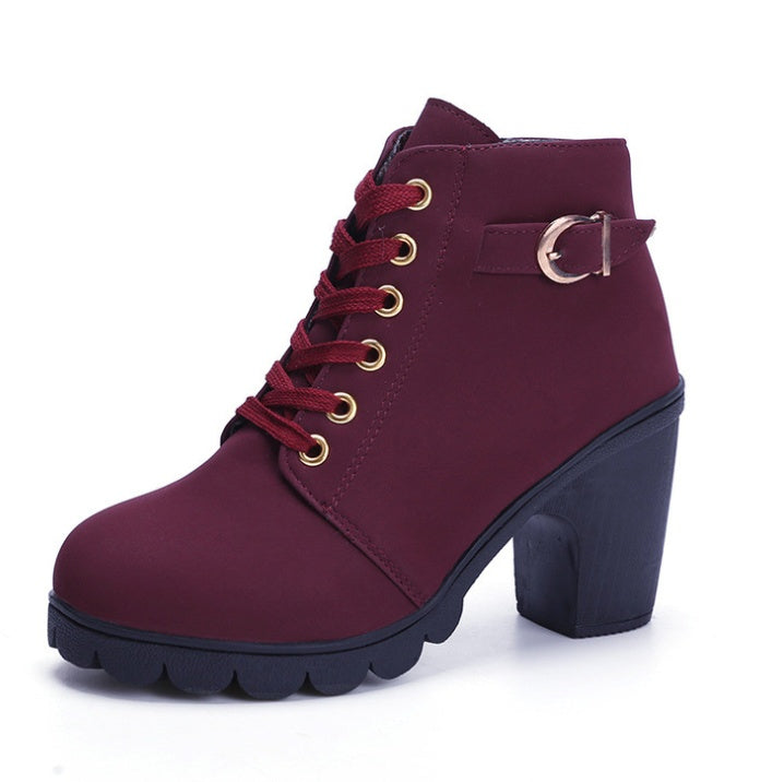 Bottes à Talons Bloc Chunky