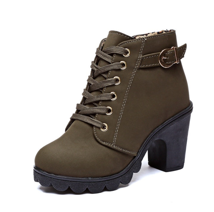 Bottes à Talons Bloc Chunky
