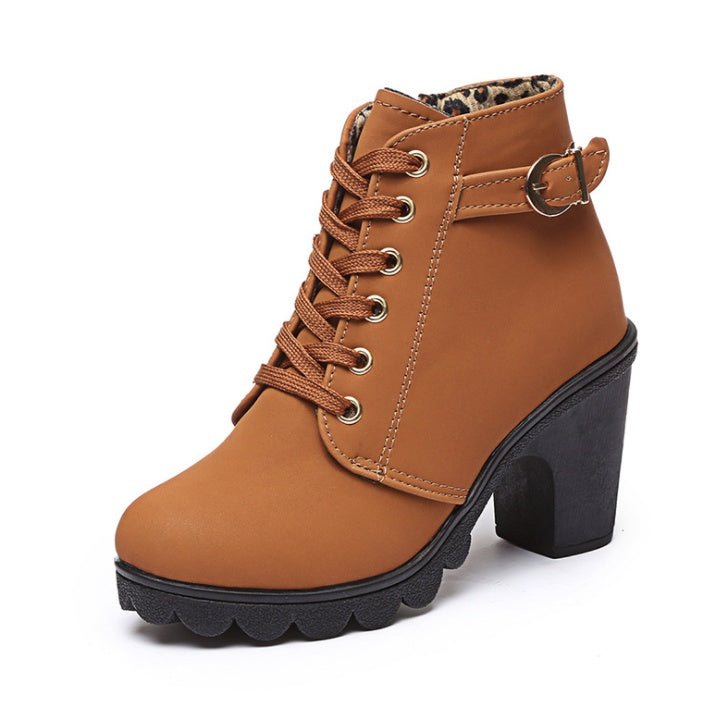 Bottes à Talons Bloc Chunky