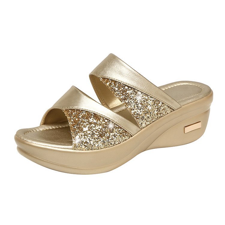 Sandales Confortables escarpins à brides en cristal
