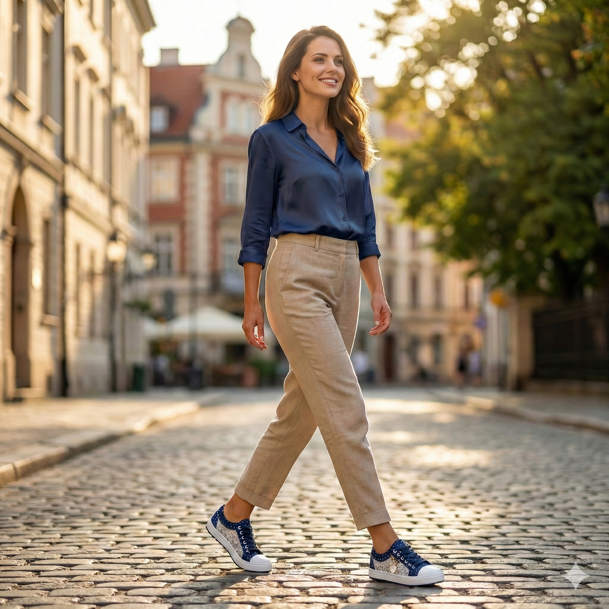 Baskets Caren Bali Bleu-Ciel confort décontractées femme  Shoozia bleu Marine Chemise bleu 