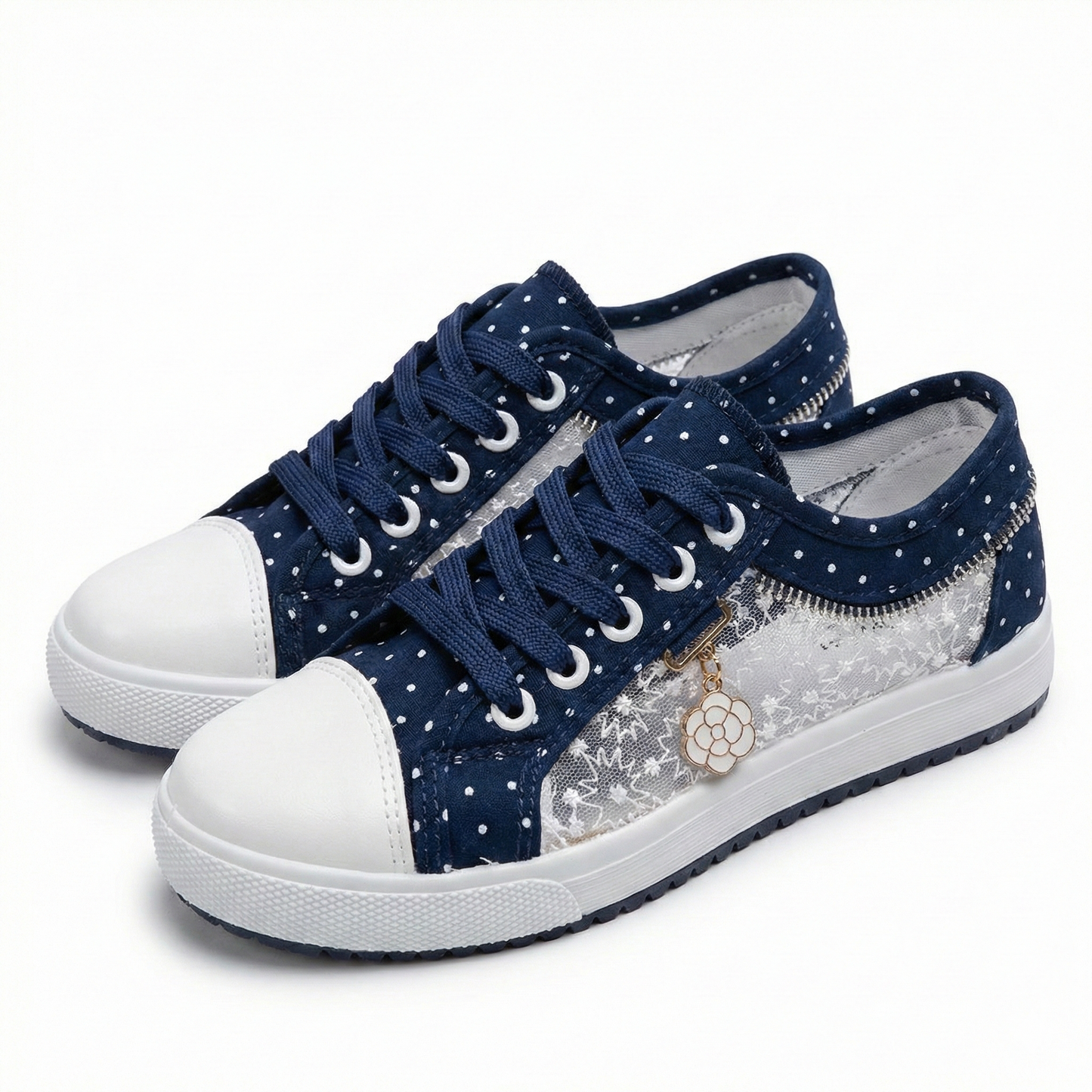 Baskets Caren Bali Bleu-marin confort décontractées femme  Shoozia