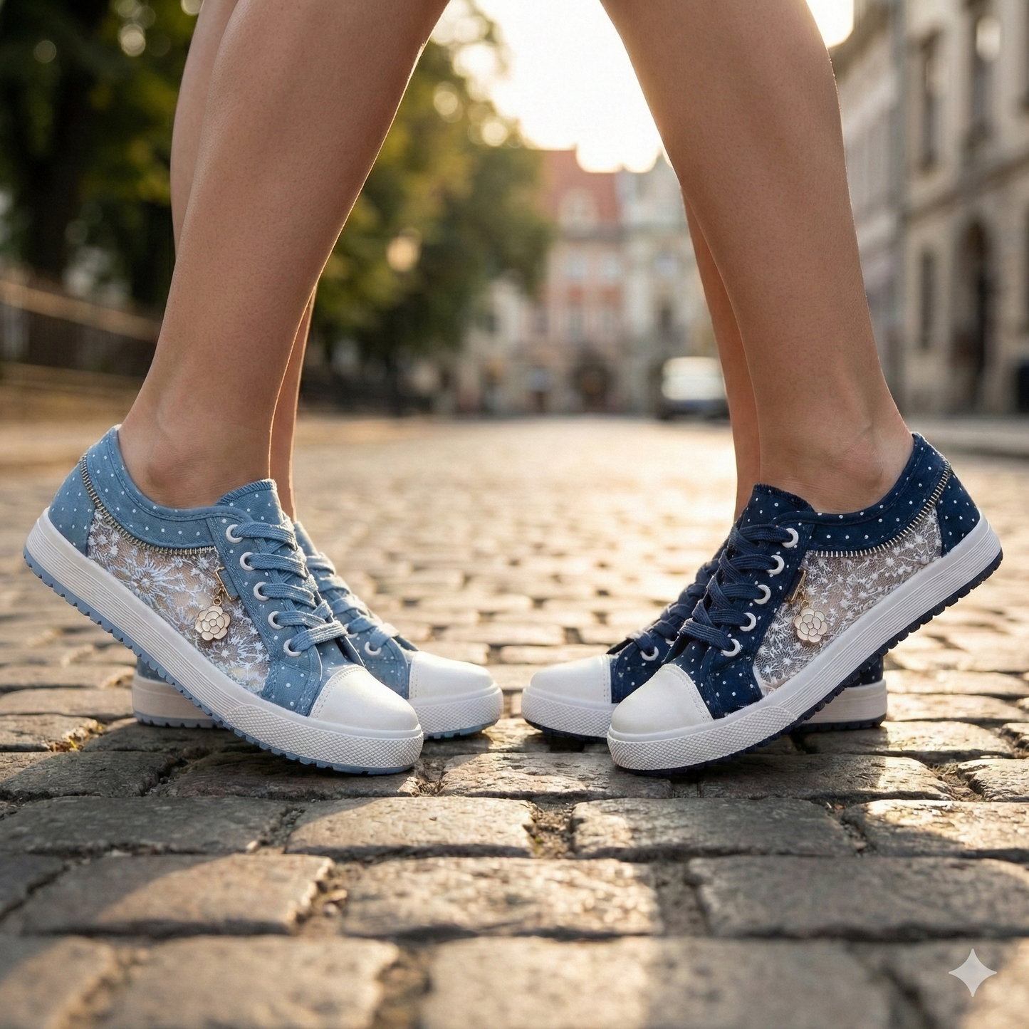 Baskets Caren Bali Bleu-marineconfort décontractées femme  Shoozia.com bleu ciel
