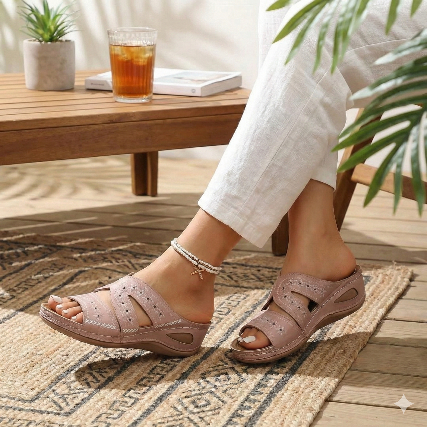 Sandales orthopédiques Bianca Saphir compensées femme | Shoozia