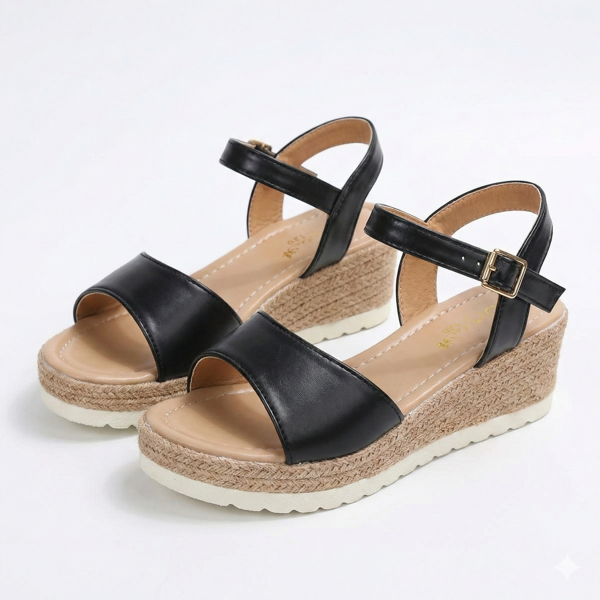 BuckleHeight™ - Sandales Compensées Boucle Cheville Femme confort ete printemps 