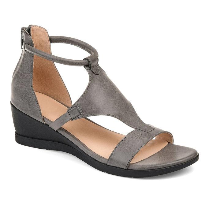 Sandales orthopédiques Milena Gris confort femme | Shoozia